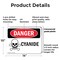 Signmission Cyanide Danger Sign, Plastic, 14in W x 10in L, 2PK OS-2PACK-DS-P-1014-L-1112 - alternate 6